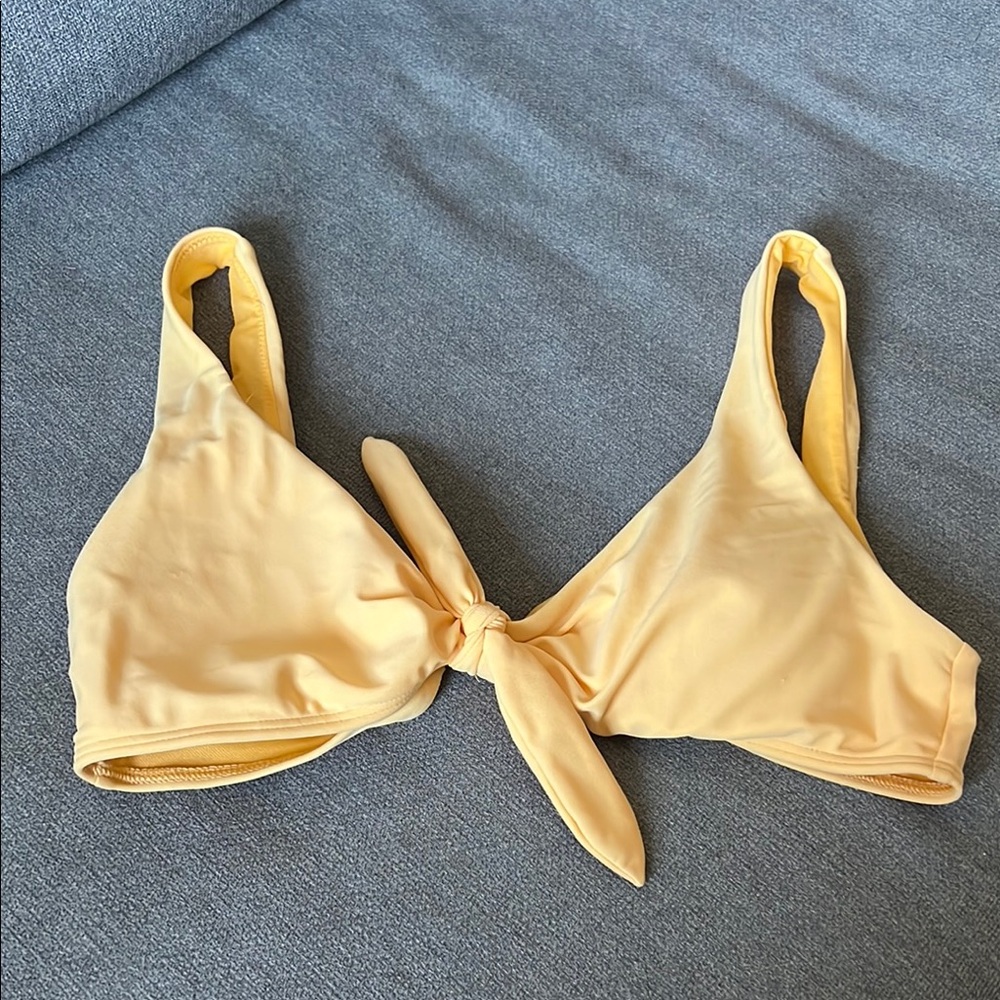 Hollister Yellow Bikini Top